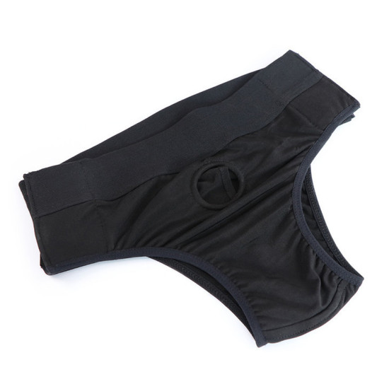 Elastic Fabric Panties With Hole