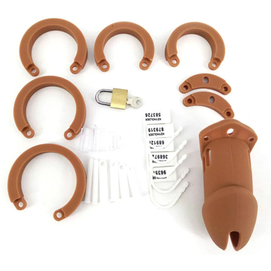 Silicone CB6000s Chastity Devices In Brown