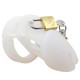 Silicone CB6000s Chastity Devices In White