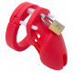 Silicone CB6000s Chastity Devices In Red