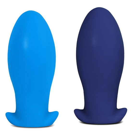 Blue Color Dragon Egg Soft Silicone Butt Plug