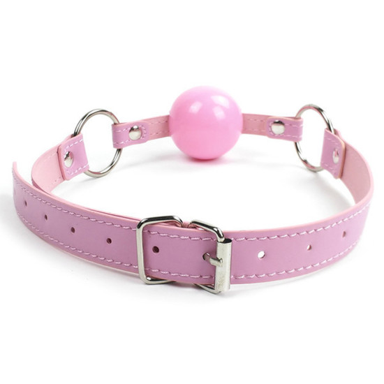 Pink Buckle Mouth Ball Gag