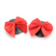 Red Bow Nipple Pasties - PVC