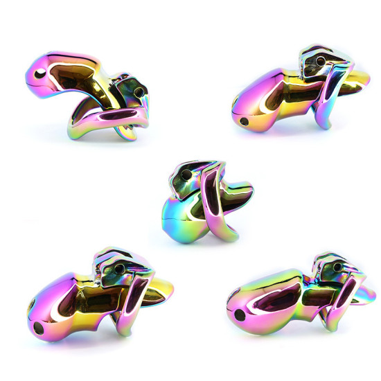 Rainbow HTV3 Male Metal Chastity Cage