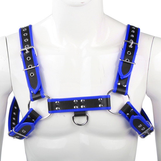 O Ring Leather Male Chest Harness