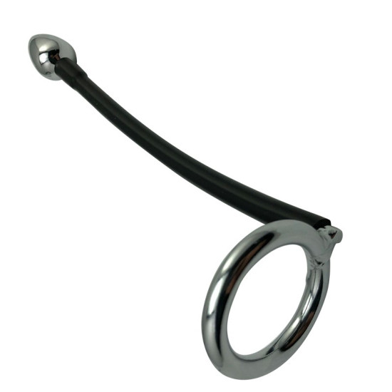 Cock Ring With Bendable Butt Plug