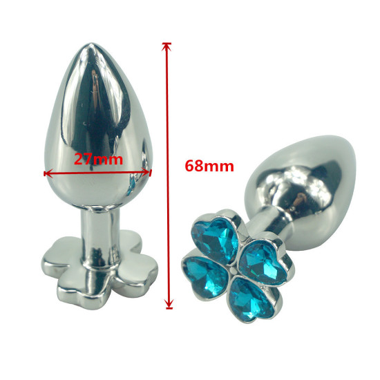 Clover Diamond Metal Butt Plug