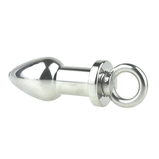 Silver Tunnel Plug with Removable Core