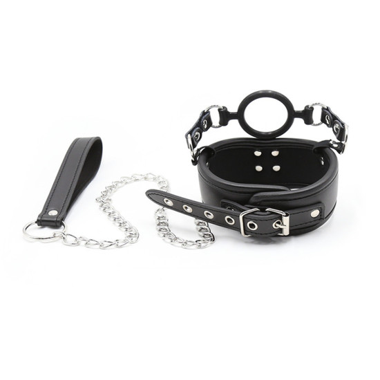 Collar With Silicone Gag Ring