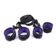 Purple And Black Bed Restraint Kit