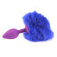 Ball Tail Silicone Anal Plug - Purple