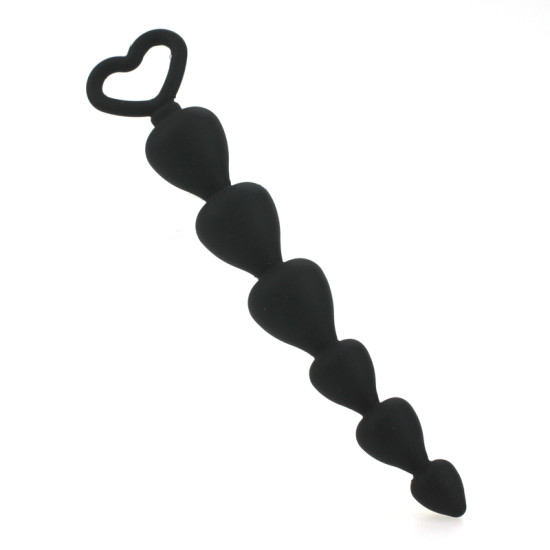 Heart Pull Ring Anal Beads