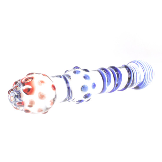 Frost Double Head Glass Anal Plug