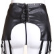 Leather Pants With  Garters